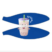 Cute happy bubble tea boba cartoon basketbal (Panelen)