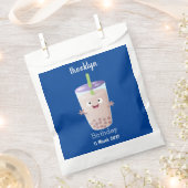 Cute happy bubble tea boba cartoon bedankzakje (Geknipt)