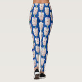 Cute happy bubble tea boba cartoon leggings (Achterkant)
