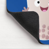 Cute happy bubble tea boba cartoon muismat (Hoek)