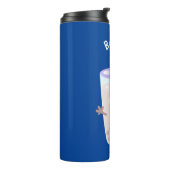 Cute happy bubble tea boba cartoon thermosbeker (Gedraaid links)