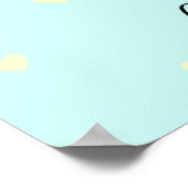 Cute Happy Bumble Bee & Honeycomb met hartpost Poster (Hoek)