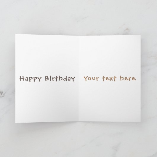 Cute happy californian quail cartoon afbeelding kaart (Binnen)