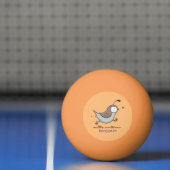 Cute happy californian quail cartoon afbeelding pingpongbal (Net)