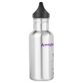 Cute happy californian quail cartoon afbeelding waterfles  (Links)