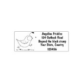 Cute happy californian quail cartoon afbeelding  zelfinktende stempel (Design)