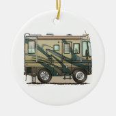 Cute Happy Camper Big RV Coach Motorhome Keramisch Ornament (Voorkant)