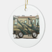 Cute Happy Camper Big RV Coach Motorhome Keramisch Ornament (Links)