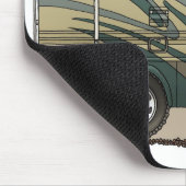 Cute Happy Camper Big RV Coach Motorhome Muismat (Hoek)