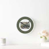 Cute Happy Camper Big RV Coach Motorhome Ronde Klok (Huis)