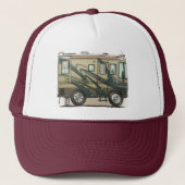 Cute Happy Camper Big RV Coach Motorhome Trucker Pet (Voorkant)