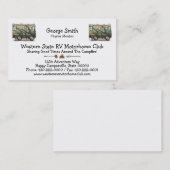 Cute Happy Camper Big RV Coach Motorhome Visitekaartje (Voorkant / Achterkant)