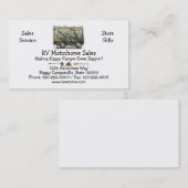 Cute Happy Camper Big RV Coach Motorhome Visitekaartje (Voorkant / Achterkant)