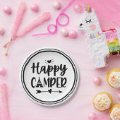 Cute Happy Camper Boho Tribal Camping Party Papieren Bordje (Feest)