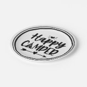 Cute Happy Camper Boho Tribal Camping Party Papieren Bordje (Gekanteld)
