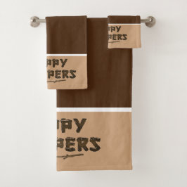 Cute Happy Campers Bad Handdoek