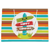 Cute Happy Campers-gebarentaal Large Cadeautasje (Voorkant)