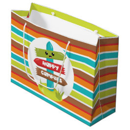 Cute Happy Campers-gebarentaal Large Cadeautasje
