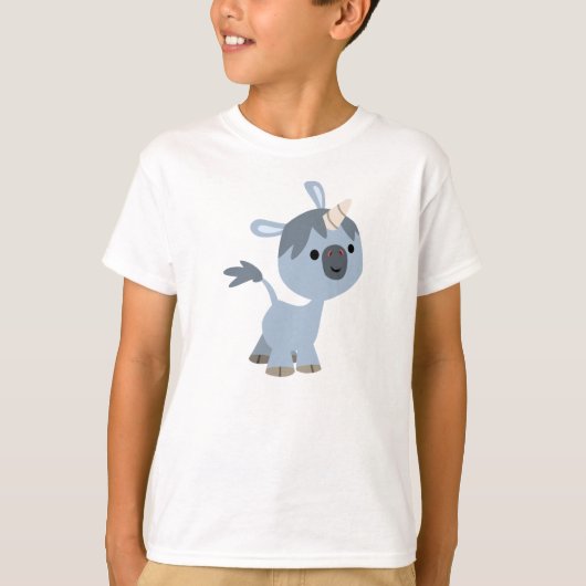 Cute Happy Cartoon Baby Unicorn Children T-Shirt (Voorkant)