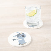 Cute Happy Cartoon Baby Unicorn Onderzetter (Zijkant)