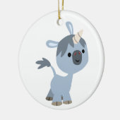 Cute Happy Cartoon Baby Unicorn Ornament (Links)