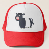 Cute Happy Cartoon Belted Galloway Koe Pet (Voorkant)