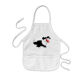 Cute Happy Cartoon Border Collie Kinder Schort