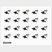 Cute Happy Cartoon Border Collie Sticker (Vel)