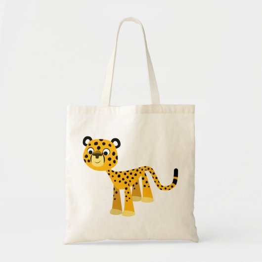Cute Happy Cartoon Cheetah Bag Tote Bag (Voorkant)