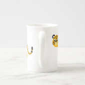 Cute Happy Cartoon Cheetah Bone China Mok (Achterkant)