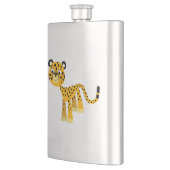Cute Happy Cartoon Cheetah Classic Flask Flacon (Links)