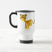 Cute Happy Cartoon Cheetah Commuter Mok (Links)