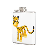 Cute Happy Cartoon Cheetah Hip Flask Heupfles (Links)