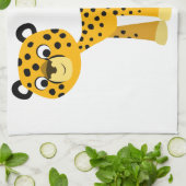Cute Happy Cartoon Cheetah Kitchen Towel Theedoek (Gevouwen)