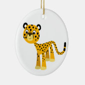 Cute Happy Cartoon Cheetah Ornament (Rechts)