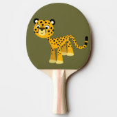 Cute Happy Cartoon Cheetah Ping Pong Paddle Tafeltennisbatje (Achterkant)