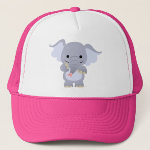 Cute Happy Cartoon Elephant Pet