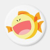 Cute Happy Cartoon Fish Magnet (Voorkant)