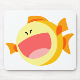 Cute Happy Cartoon Fish Mousepad Muismat