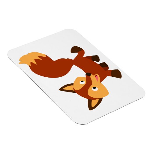 Cute Happy Cartoon Fox Flexible Magnet Magneet (Rechterzijde)