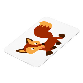 Cute Happy Cartoon Fox Flexible Magnet Magneet