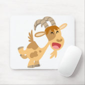 Cute Happy Cartoon Goat Mousepad Muismat (Met muis)