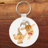 Cute Happy Cartoon Goat Sleutelhanger (Voorkant)