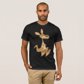 Cute Happy Cartoon Kangaroo T-Shirt (Voorkant volledig)