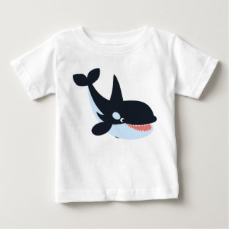 Cute Happy Cartoon Killer Whale Baby T-Shirt