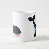 Cute Happy Cartoon Killer Whale Jumbo Mok (Voorkant)