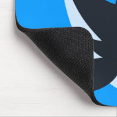 Cute Happy Cartoon Killer Whale Mousepad Muismat (Hoek)