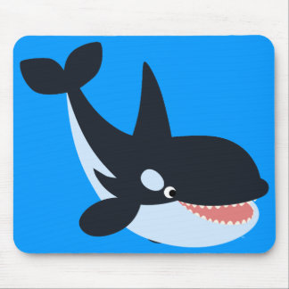 Cute Happy Cartoon Killer Whale Mousepad Muismat