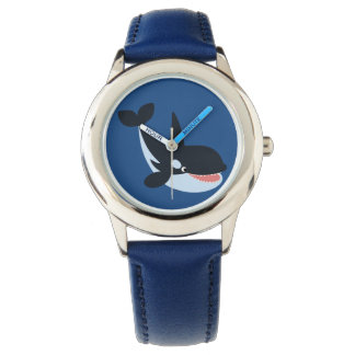 Cute Happy Cartoon Killer Whale Watch Horloge
