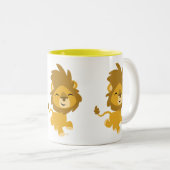 Cute Happy Cartoon Lion Mok (Voorkant rechts)